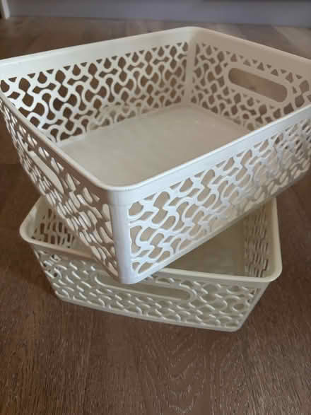 Photo of free 2 Storage baskets (Shepherds Bush W12) #1