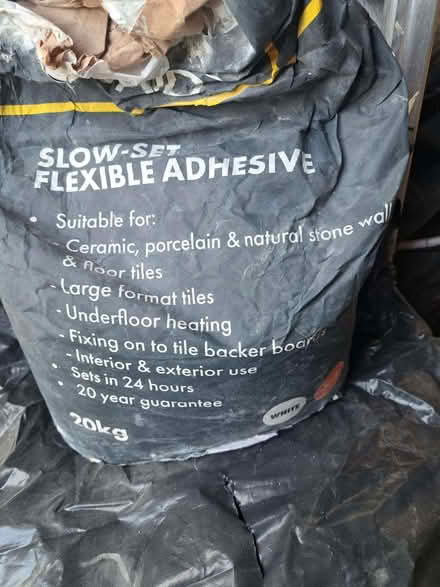 Photo of free Bag of slow set flexible adhesive (Saltdean BN2) #1