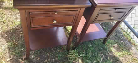 Photo of free 2 end tables (7 Harrington Terr Cambridge) #1