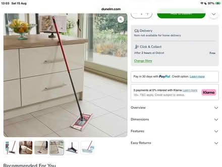 Photo of free Vileda telescopic floor pole (Harwell, Didcot. OX11) #2