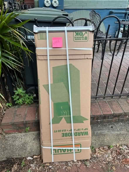 Photo of free Uhaul warddrobe box (Capitol Hill) #1