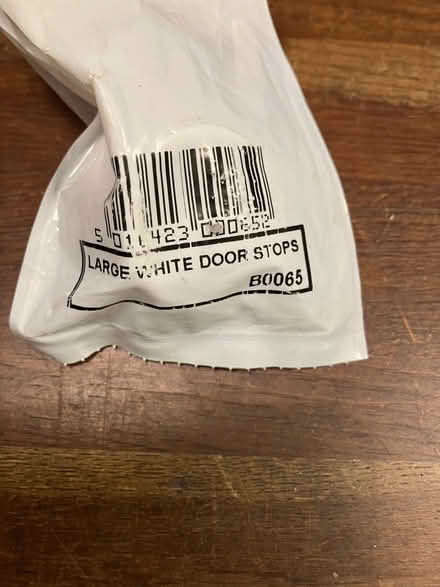 Photo of free large white door stop (Weston Park BA1) #1