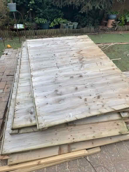 Photo of free 7x fence panels 6ft by 4ft (Spital CH63) #1