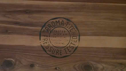 Photo of free Vintage cedar chest bench seat (Milan, just off US 23 exit 27) #4