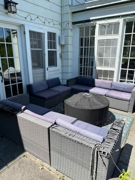 Photo of free Mcgahan blue wicker furniture (South Nyack) #2