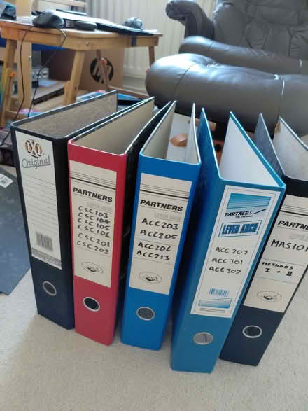 Photo of free Two ring binders (Allestree DE22) #2