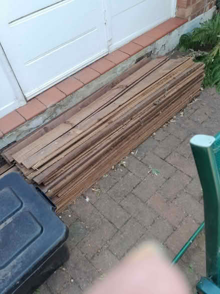 Photo of free Pile of wooden fence slats (Fallow Corner N12) #1