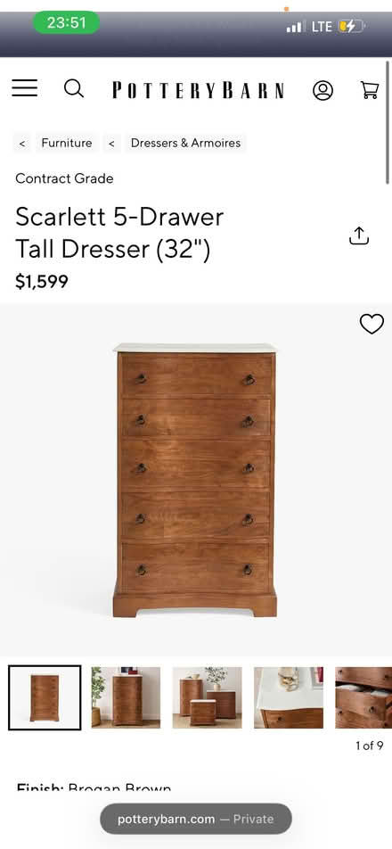 Photo of Chest of drawers with below dimensions (South Hampstead NW6) #1