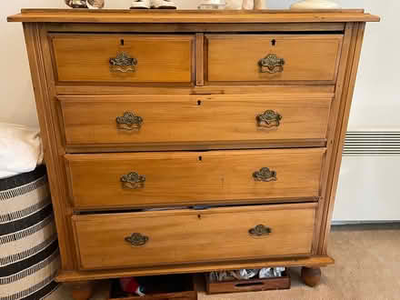 Photo of free Pine chest of drawers (Warrandyte) #1