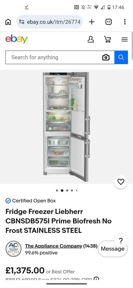 Photo of free Liebherr Fridge Freezer – Fully Working & Very Reliable (Sherfield Park RG27) #2