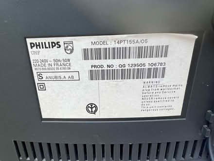 Photo of free Phillips Analogue 14" TV with Remote - Fully working. (Hayes UB3) #3