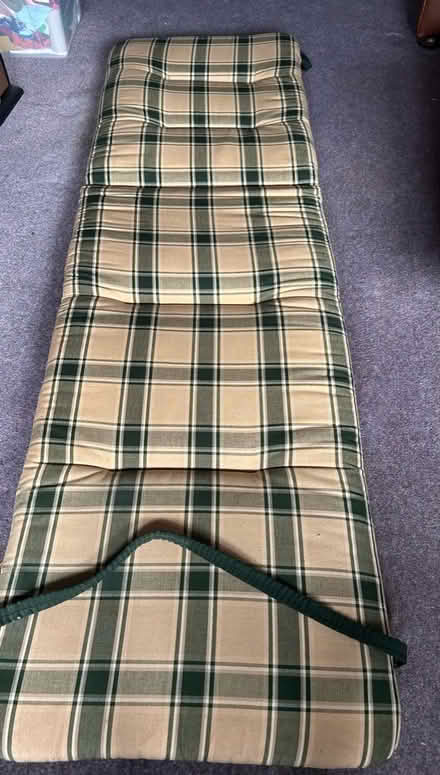 Photo of free Sunbed lounger cushion (Funtley PO17) #2