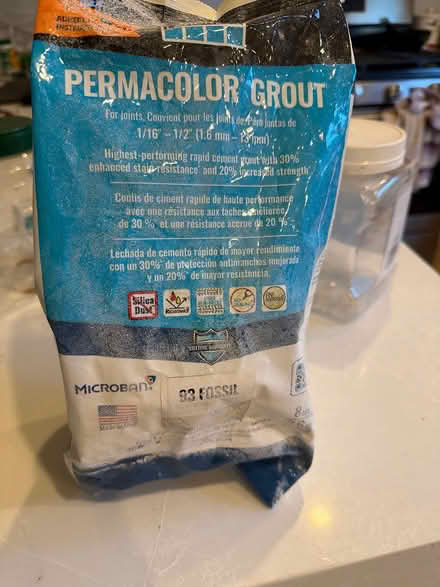 Photo of free 1/4th bag of grout (East Palo Alto CA) #1