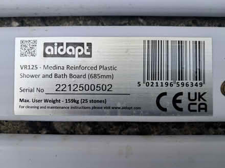 Photo of free Bath/Shower Seat (Fulwood PR2) #3