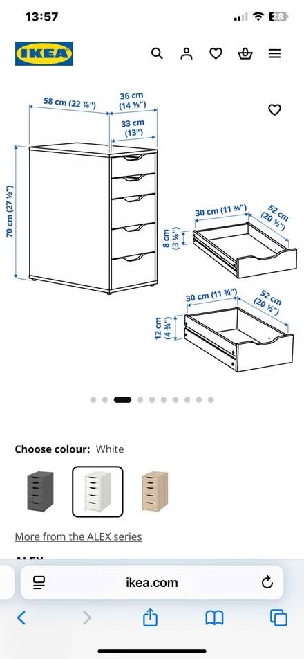 Photo of free Office style IKEA drawers – black/brown (Church Hill North B98) #3