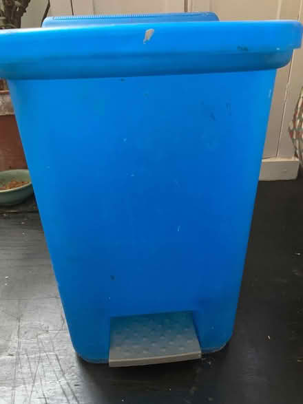 Photo of free Blue plastic bin. With handled lining bucket (Fairfield Park BA1) #1