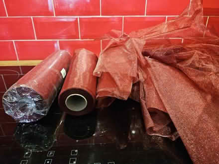 Photo of free Burgundy Sheer Organza (Da1 2 dartford) #2