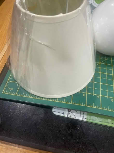 Photo of free Cream/white bedside lamp and shade (Rackheath NR13) #2