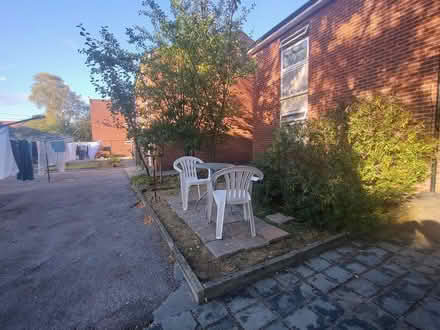 Photo of free Small garden table and chairs (Gorse Hill M32) #2