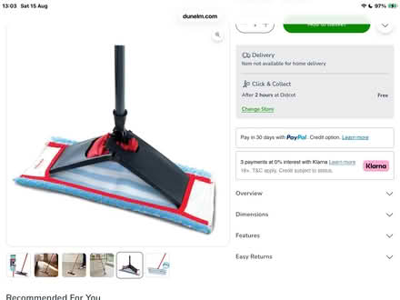 Photo of free Vileda telescopic floor pole (Harwell, Didcot. OX11) #1