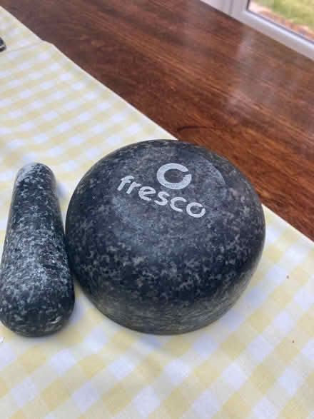 Photo of free Stone mortar and pestle (Mexican style!) (Aigburth L19) #2