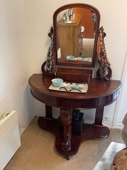 Photo of free Victorian Mahogany dressing table (Warrandyte) #1