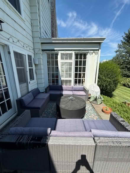 Photo of free Mcgahan blue wicker furniture (South Nyack) #1