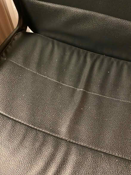 Photo of free Black leather swivel desk chair (Camden NW1) #4