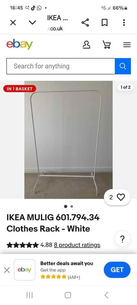 Photo of free Clothes rail (Huyton L36) #1