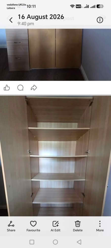 Photo of free Wardrobe (Leamington Spa CV32) #2