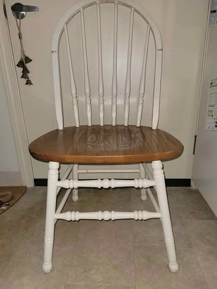 Photo of free 2 wooden kitchen chairs (near lowell general maincampus) #1