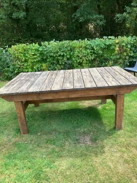 Photo of free Large wooden garden table (Presteigne LD8) #2