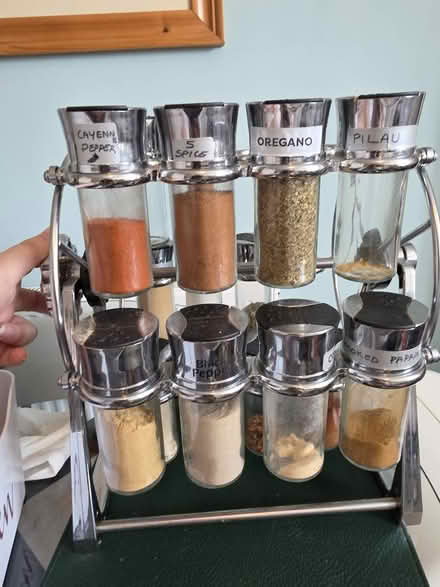 Photo of free Spice Carousel Rack & storage jar (Allerton BD15) #2