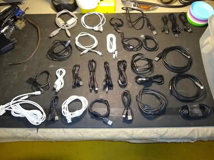 Photo of free Multiple electronic cables (Morris Park) #1