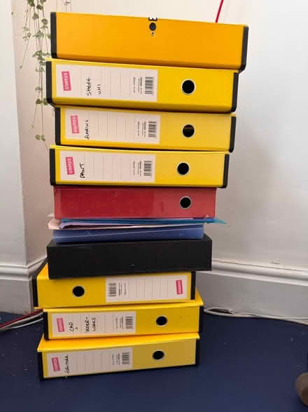 Photo of free Box files & plastic folders (City rd S2) #1