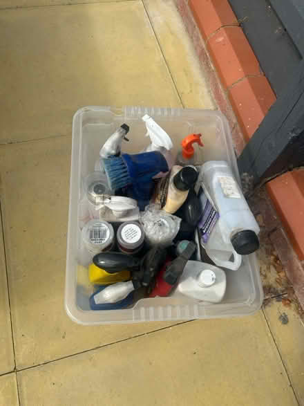 Photo of free Mixed box of car valeting items (Yaxley) #1