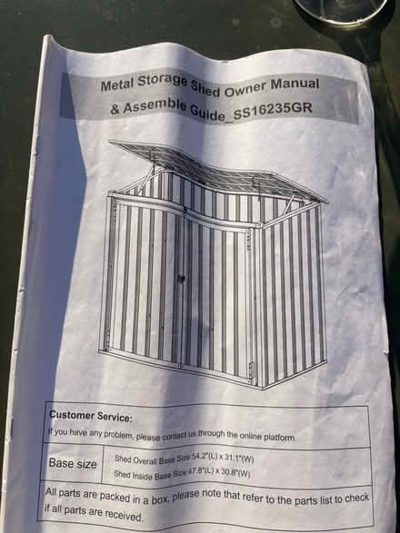 Photo of free Metal storage shed (Greenhill S8) #2