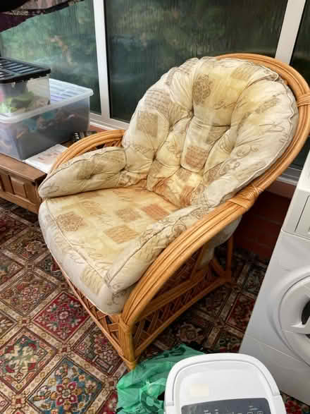 Photo of free 2 x wicket chairs (Wrexham, broughton LL14) #1