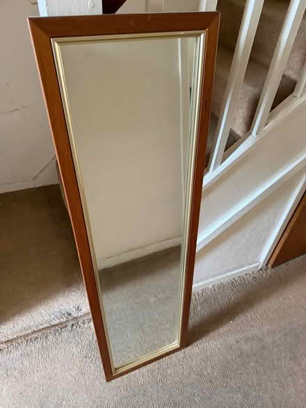 Photo of free Wood frame long Mirror (Dagenham RM9) #1