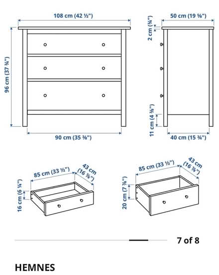 Photo of free Ikea chest of drawers x 2 (Meersbrook, S8) #1