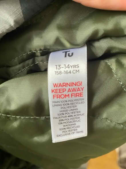 Photo of free Parka style coat (Purbrook PO7) #2