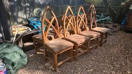Photo of free 8 dining chairs (Popes Hill GL14) #1