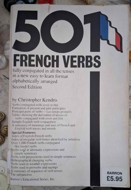 Photo of free '501 French Verbs' Book (Harrogate HG1) #1