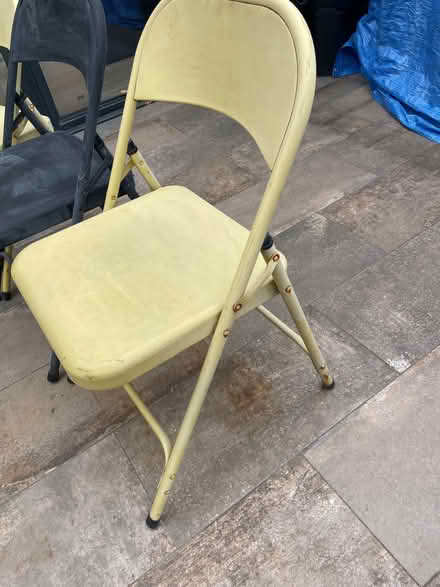 Photo of free 3 x foldable metal chairs (St Margarets TW1) #2