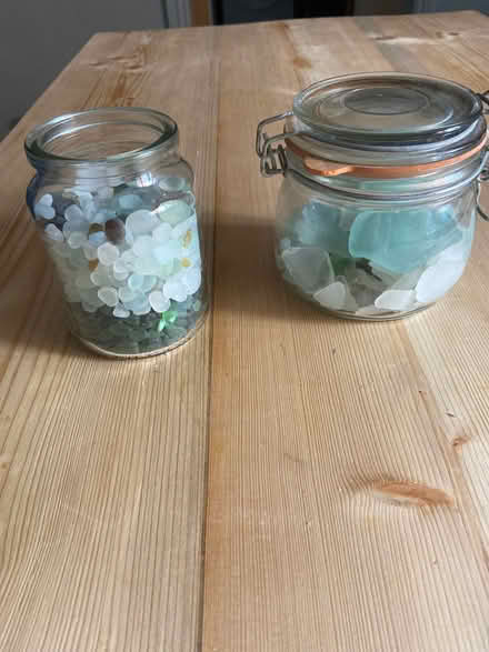 Photo of free Two jars of sea glass (Lamas NR10) #1