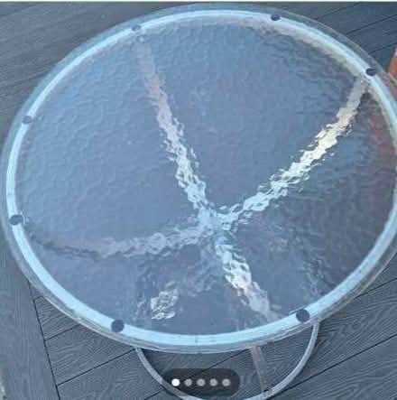 Photo of Round glass for outdoor table (Wyke Beck LS15) #1