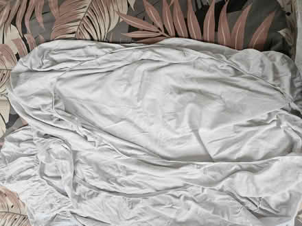 Photo of free 4 white cotbed sheets (SW2 5EU) #1