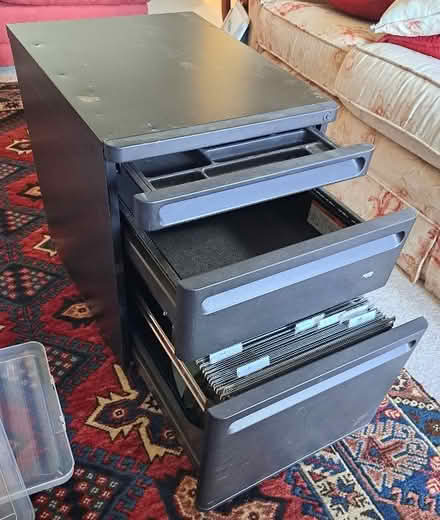 Photo of free Small 3 drawer filing cabinet (Harden Moor BD21) #2