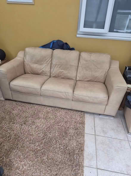 Photo of free Leather sofas (CH63 bromborough) #2