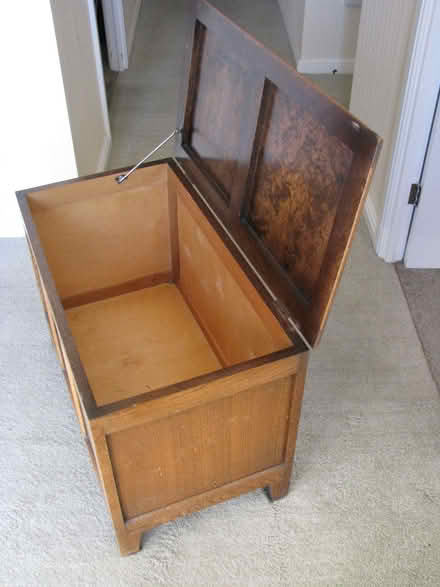 Photo of free Wooden blanket box. (Howe Green CM2) #3